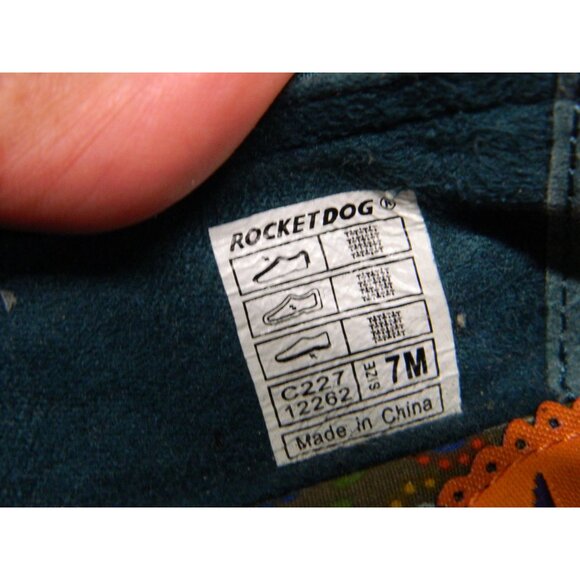 Rocket Dog Womens Ballet Flats 2 Pairs 7M Snakeskin & Teal Fabric Round Toe Slip - Picture 13 of 14